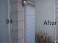 stucco before and after-Exterior building cleaning