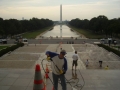 overlooking the mall